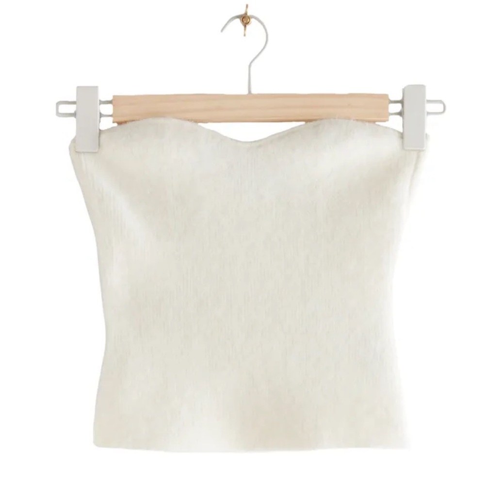 & Other Stories Corset Detail Bustier Knit Tube top sz L